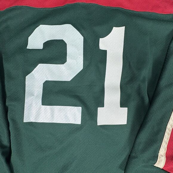 CCM Hockey Jersey Made in Canada Blank Green Red Gold 21 L Minnesota Wild Colors - Picture 6 of 7